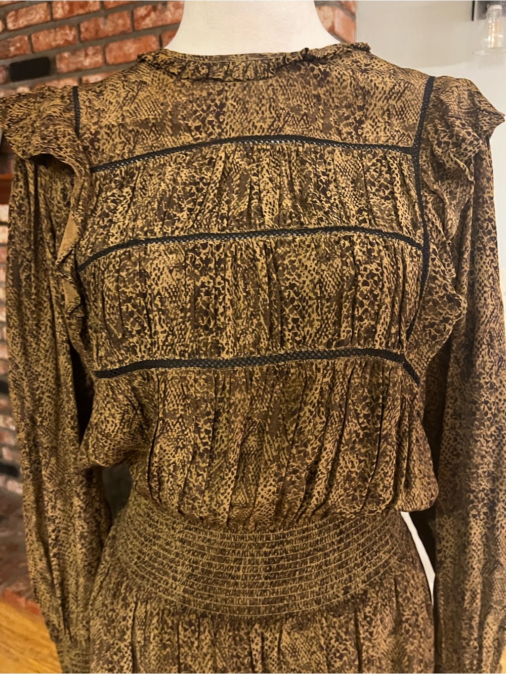 Rails $250 Faren Dress in Sepia Python - Picture 3 of 6